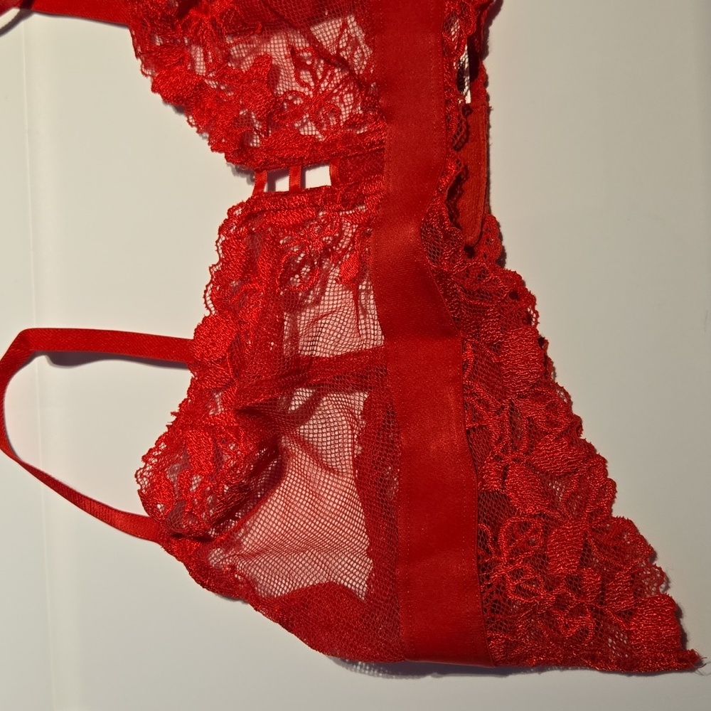 B Tempt'd Red Lace Bra NWT - Picture 6 of 8